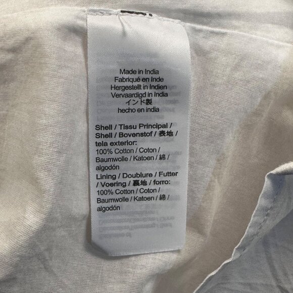 J.Crew Womens White Dress Sleeveless Maxi Dress Ruffle Trim Smocked Back Sz10 - Picture 12 of 13